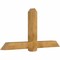Ekena Millwork Eugene Rough Sawn Timber Gable Bracket, Western Red Cedar, 72"W x 36"H x 6"D x 6"F, 12/12 Pitch GBW072X36X0606EUG00RWR - alternate 2